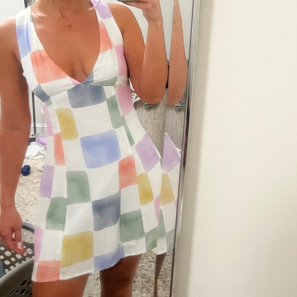 Princess Polly Multicolor Checkered Mini Dress